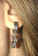 1Pair Rabbit Pendant Earrings