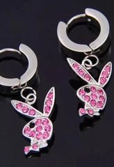 1Pair Rabbit Pendant Earrings