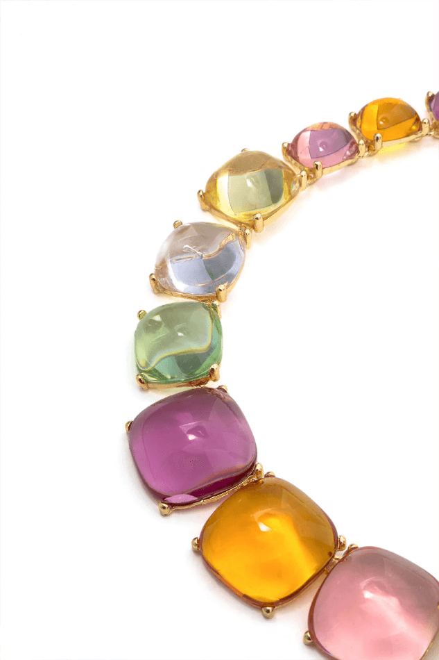 Multicolored Resin Necklace