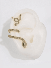 Rhinestone Snake Pattern Stud Earring