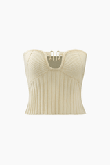 Ring Front Knit Tube Top