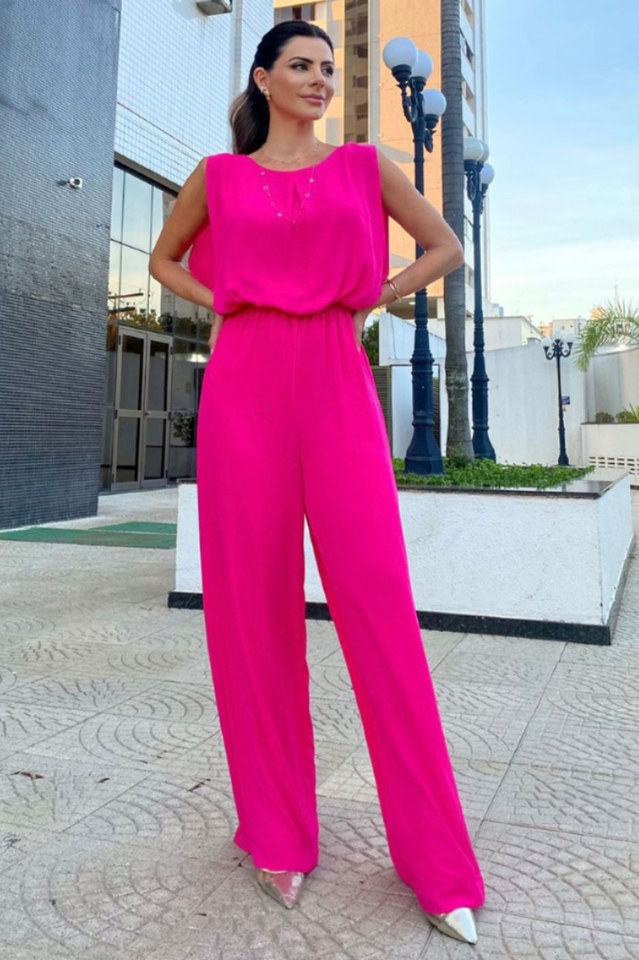 Palazzo Strapy Cut Detail Jumpsuit