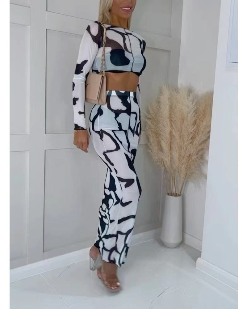 black and white print jumpsuit