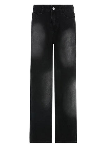 Low Rise Washed Loose-Fit Baggy Jeans