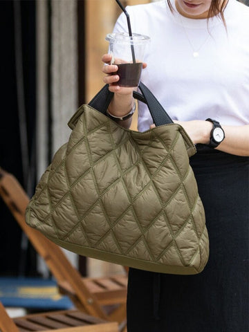 The Campbell Quilted Tote Bag - Multiple Colors