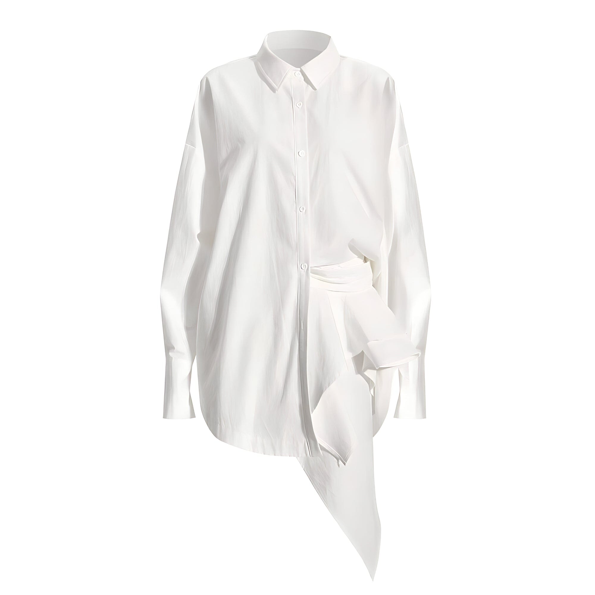 The Ashlyn Ruched Long Sleeve Blouse - Multiple Colors