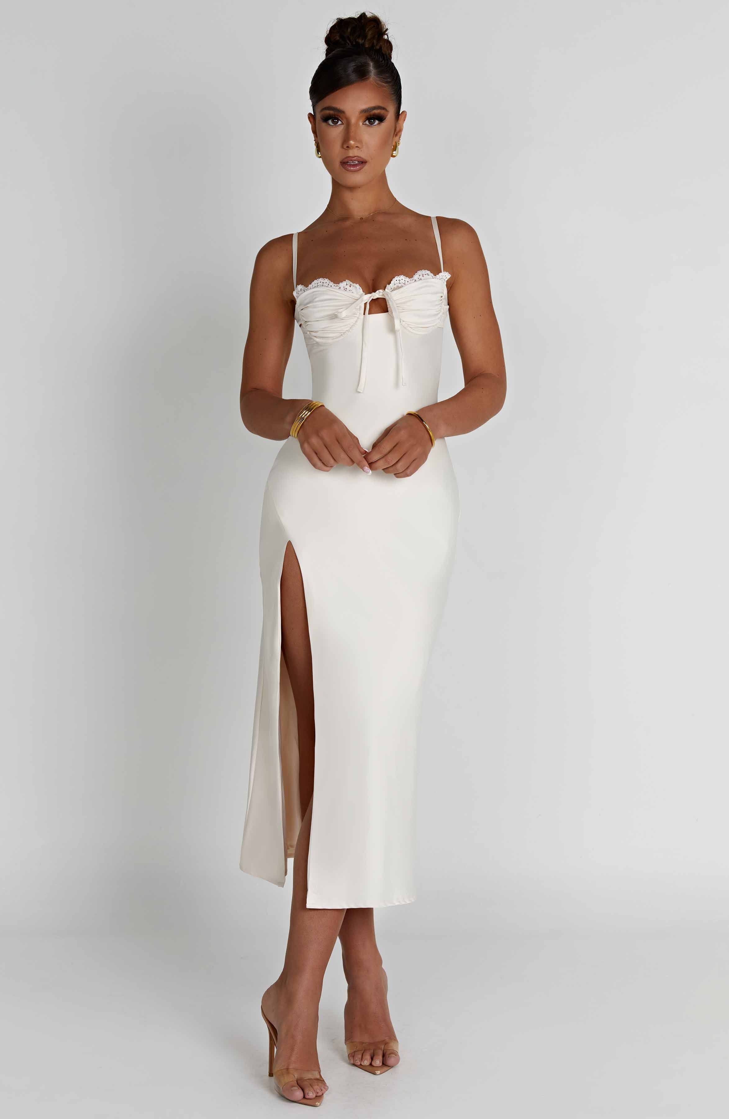 Ardelle Midi Dress - Ivory