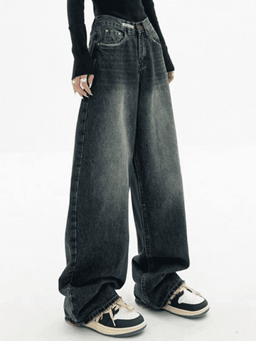 Dark Wash Vintage Baggy Boyfriend Jeans