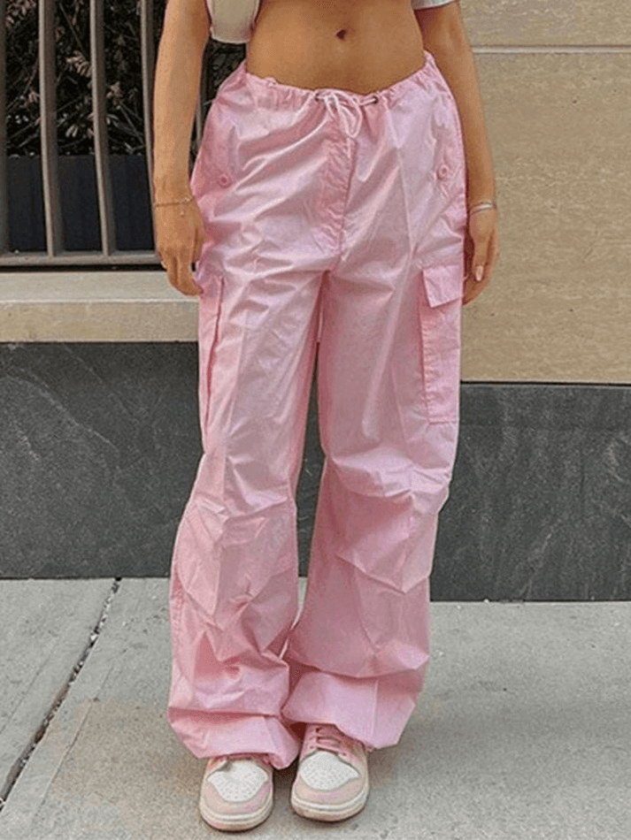 Drawstring Y2K Baggy Cargo Pants