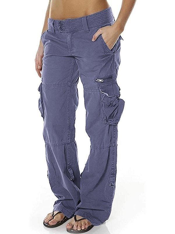 Low Waist Baggy Parachute Cargo Pants