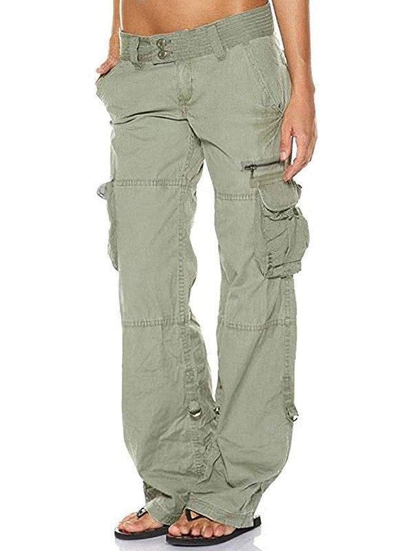 Low Waist Baggy Parachute Cargo Pants