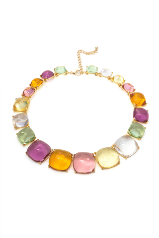 Multicolored Resin Necklace