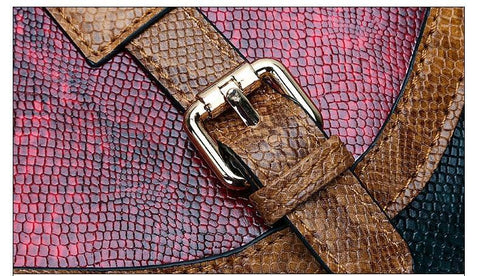 The Francine Snakeskin Handbag Purse - Multiple Colors