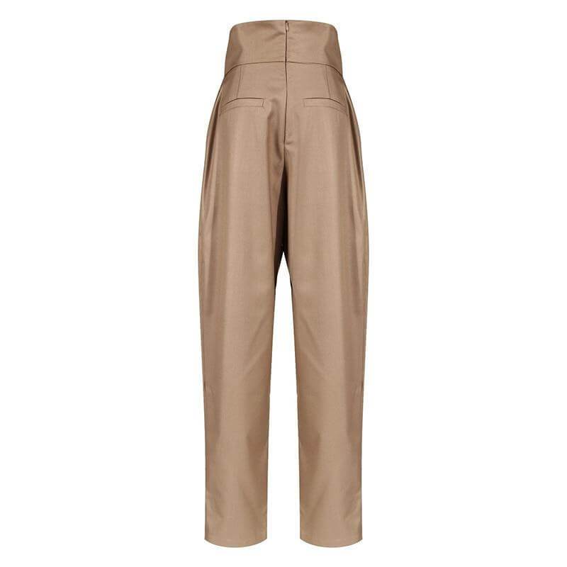 The Alexis High Waist Asymmetrical Trousers - Multiple Colors