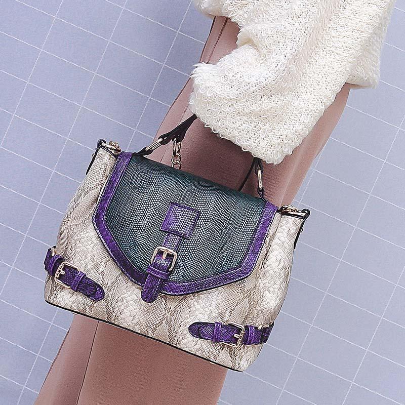 The Francine Snakeskin Handbag Purse - Multiple Colors