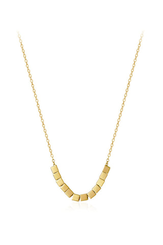 Gold Sugar Cube Necklace