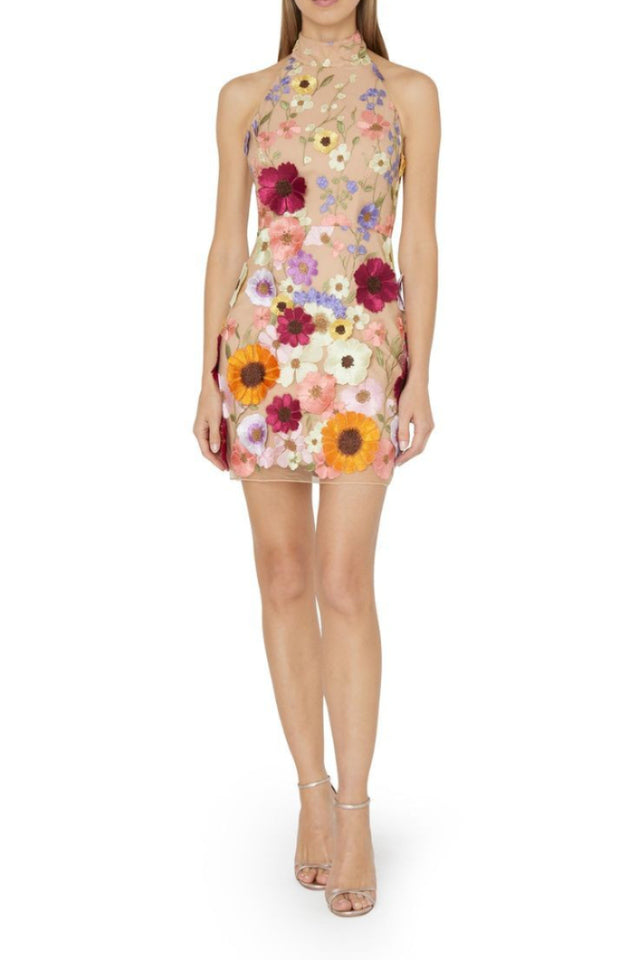 Hariet 3D Floral Embroidered Dress