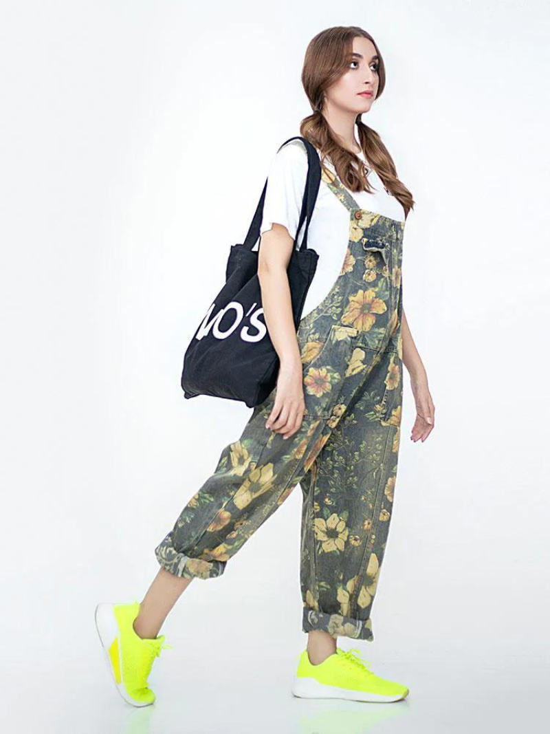 Jump For Joy Floral Overalls Dungaree