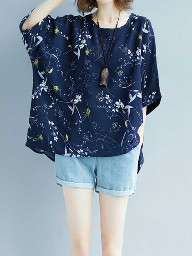 Game of Love Printed Floral Shirt Top