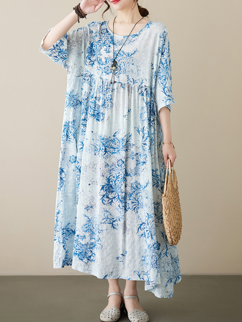 Highest Hopes Cotton Floral Smock Dress