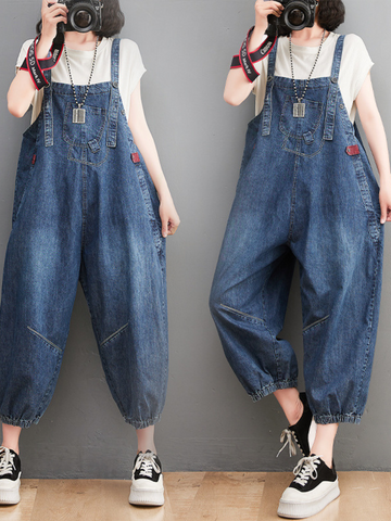 Women Denim Dungarees Stretch Skinny Fit Jumpsuit Denim Overalls for Women