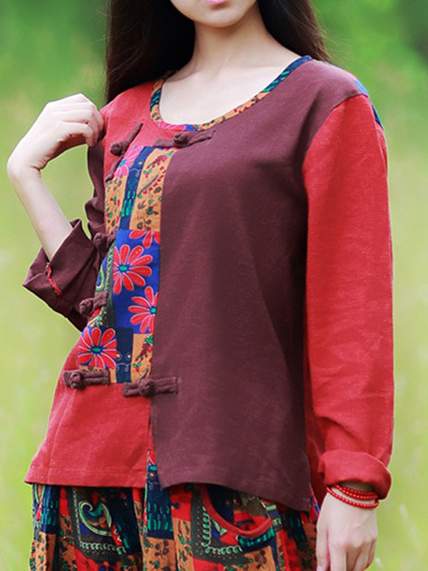 Ethnic Print Pankou Top