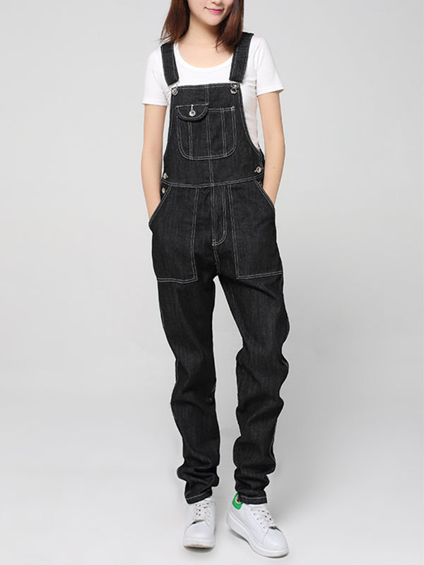 Mid-Rise Straight Leg Overalls (USA ONLY)