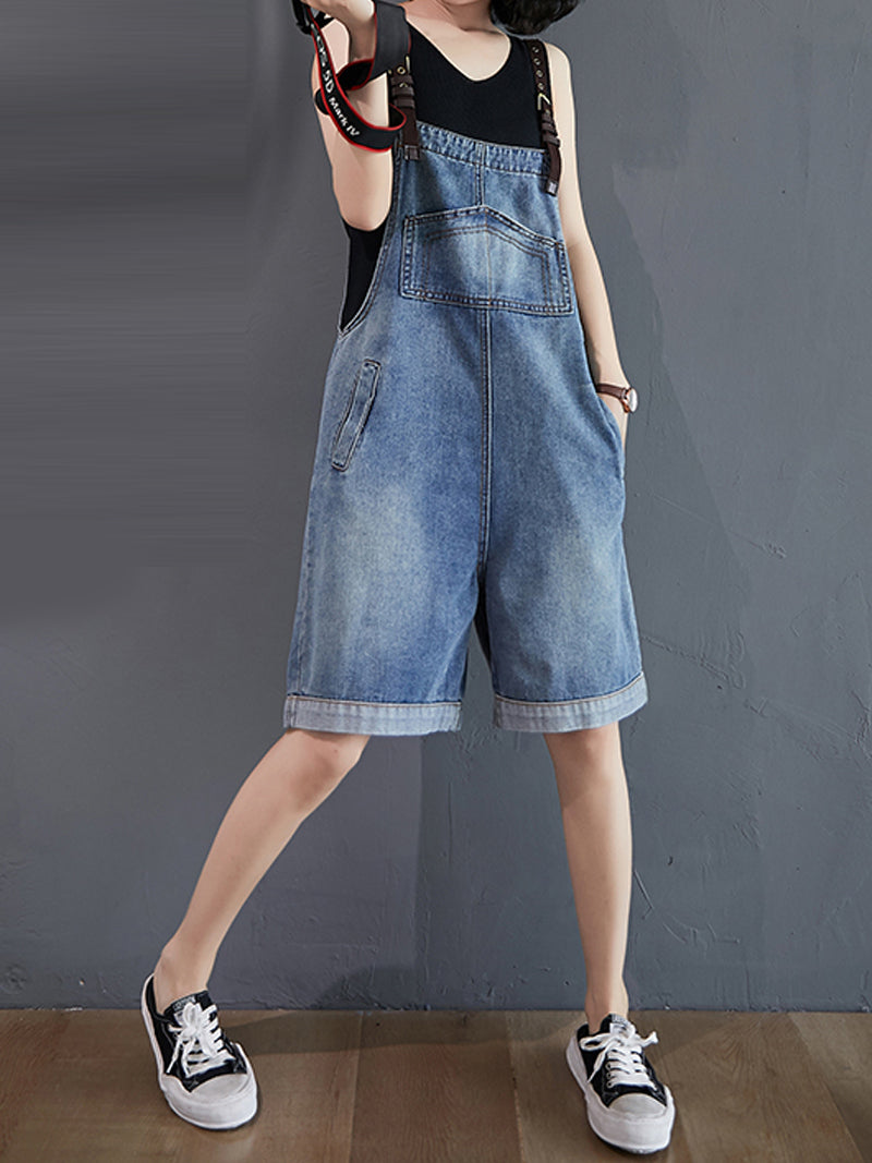 Like A Wind Short Overall Dungaree