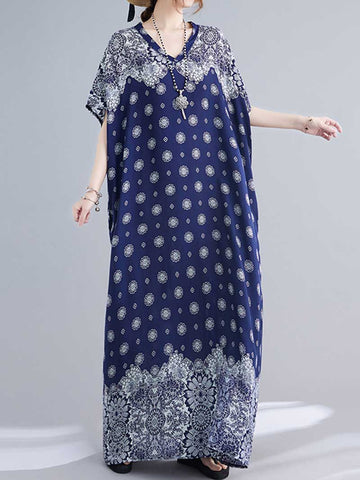 Hear A Song Printed Kaftan Dress