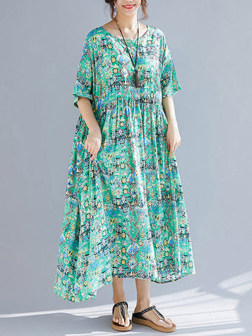 Green Light Smock Dress