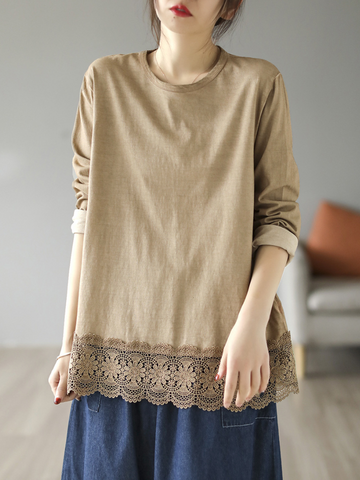 Daily Ritual Cotton Round Neck Top