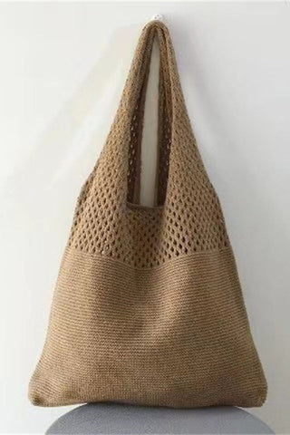 Knit Design Shoulder Bag