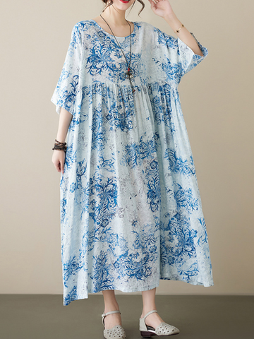 Highest Hopes Cotton Floral Smock Dress