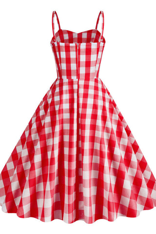 Barbie Movie Margot Pink Plaid Check Dress