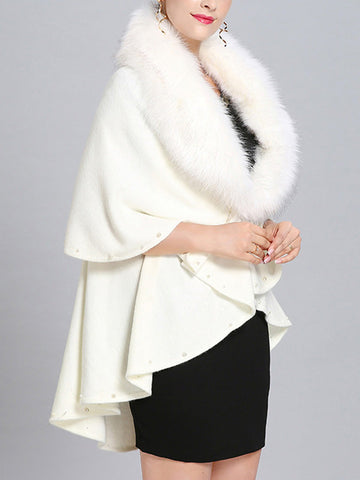 Malona Tail Neck Peplum Poncho Plus Size Cape Cardigan