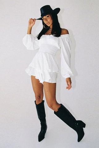 Tiered Swing Skater Romper