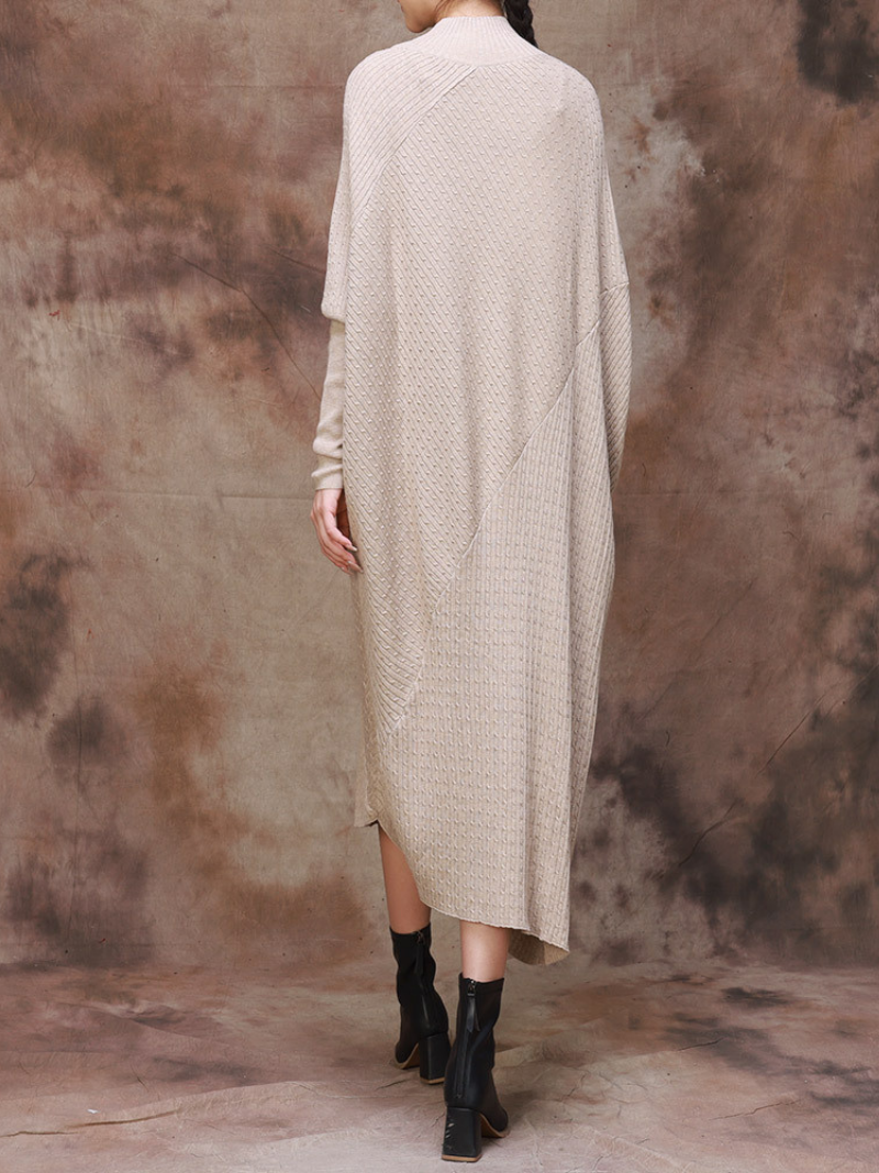 knitting Dolman Sleeve Collar A-line Style