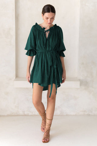 Vacay Off Shoulder Boho Mini Dress