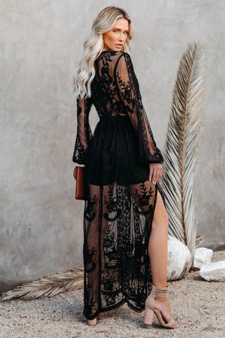 Boho Lace Maxi Dress