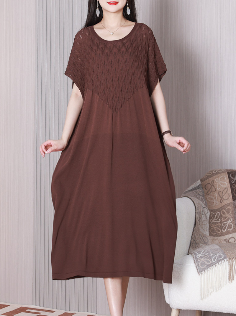 Dress the Population Round Neck A-line Dress