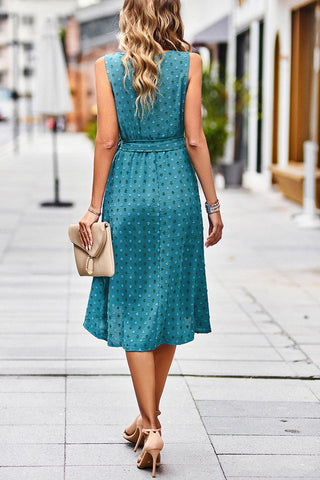 Elegant Tie Detail Summer Dress