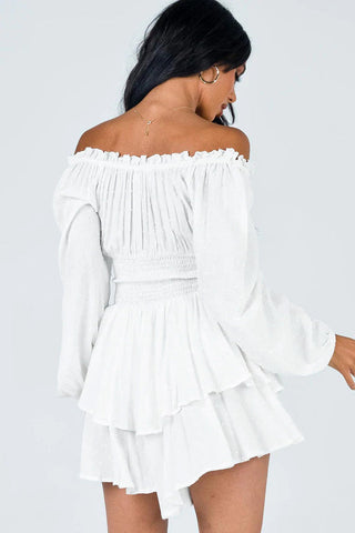 Tiered Swing Skater Romper