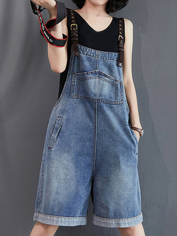 Like A Wind Short Overall Dungaree