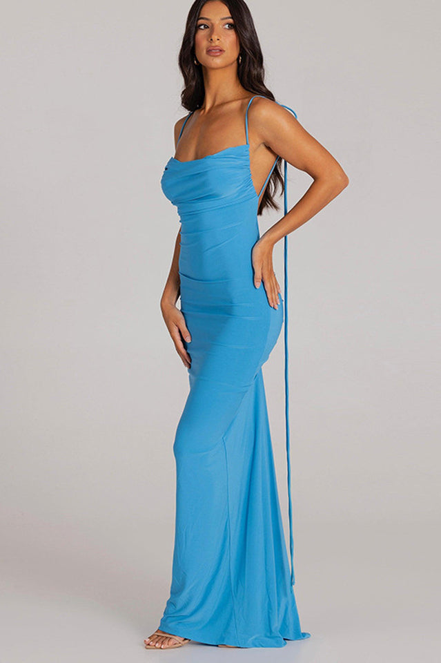 Jiani Slip Backless Gown