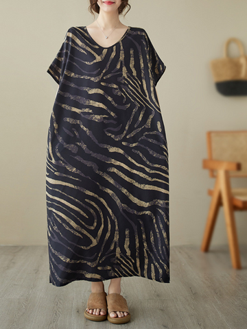 Beautiful Soul Polyester Round Neck Kaftan Dress