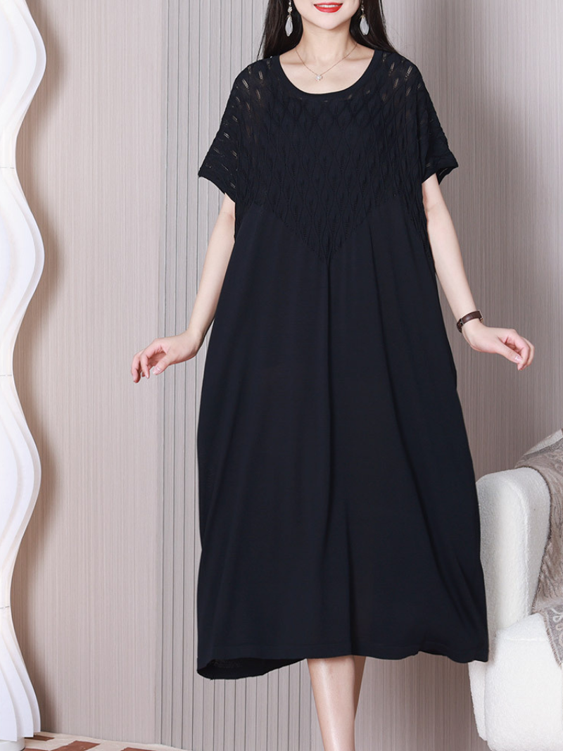 Dress the Population Round Neck A-line Dress