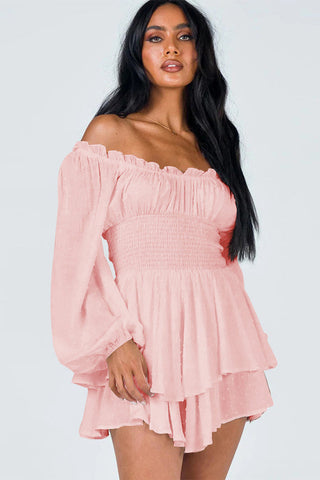 Tiered Swing Skater Romper