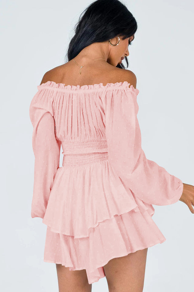 Tiered Swing Skater Romper