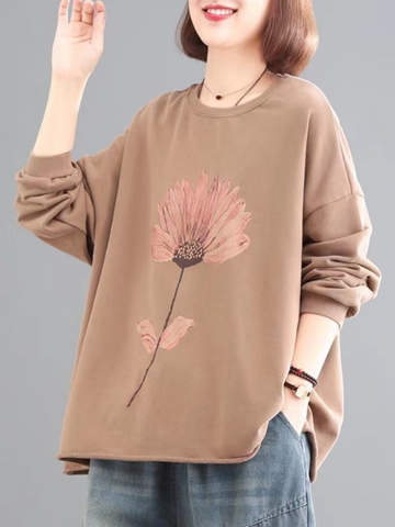 Everybody Loves Cotton Round Neck Loose Top