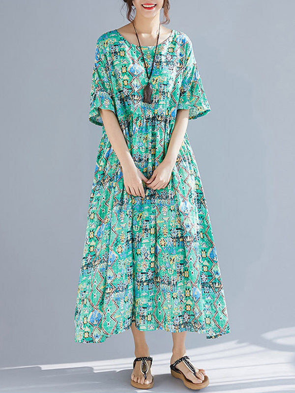 Green Light Smock Dress